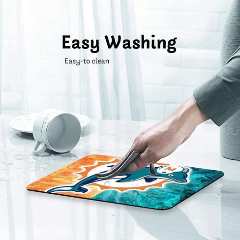 لوحة ماوس للألعاب بتصميم فريد لعشاق الرياضة، قاعدة ماوس مطاطية غير قابلة للانزلاق لمكتب الكمبيوتر المحمول، بساط ماوس باللون الأخضر الفاتح والبرتقالي in Kuwait