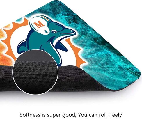 لوحة ماوس للألعاب بتصميم فريد لعشاق الرياضة، قاعدة ماوس مطاطية غير قابلة للانزلاق لمكتب الكمبيوتر المحمول، بساط ماوس باللون الأخضر الفاتح والبرتقالي in Kuwait