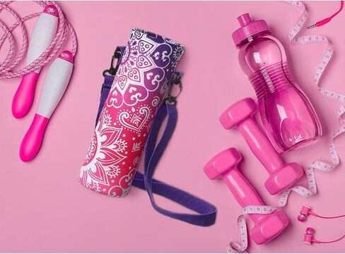 CHENGU 3 Pack 25 oz Neoprene Water Bottle Carrier Bag with Adjustable Shoulder Strap Water Bottle Holders for Adults Sports Gym Hiking Camping Walking(Floral Style) in Saudi Arabia