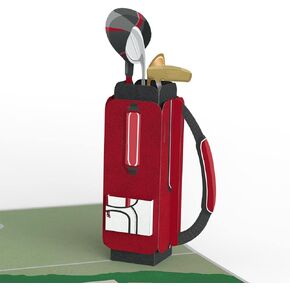 Lovepop Best Dad By Par Pop-Up Card, 5 X 7", Father’s Day Card for Golf Dad, Gift from Son or Daughter, Greeting Card with Envelope