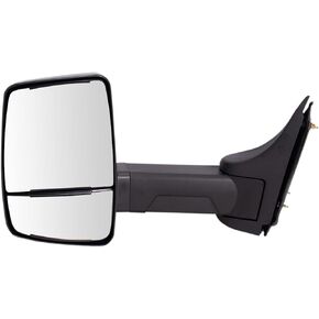 Tow Mirror Power Textured Black Driver Left LH for GM Cutaway Van Box Truck