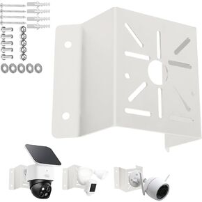 Exterior Wall Corner Mount Bracket Solid Metal for Surveillance Systems, Corner Mount Holder for Security Cameras Installing to Reach A Wider View Angle