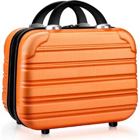 14inch Makeup Train Case PC ABS Cosmetic Case Hardshell Makeup Bag Organizer Valentines Day Gifts for Girls Travel Outside Activity