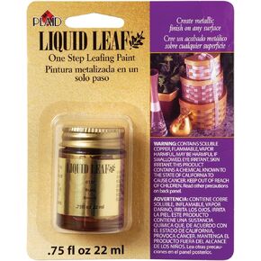 Liquid One-Step Leafing Paint .75oz, Brass, 0.75 Fl Oz (Pack of 1)