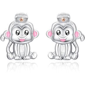 Animal Earrings 925 Sterling Silver Nurse Stud Earrings Cute Animal Earrings Jewelry Nurse Day Gifts for Women Girls