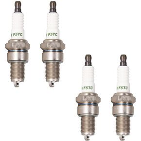 4 PCS TORCH F5TC Spark Plug Replace for CHAMPION N11YC/302 Spark Plug, for NGK BP5ES/7832 Spark Plug, for Denso IW16/5305 Spark Plug, for Bosch W8DC Spark Plug, OEM