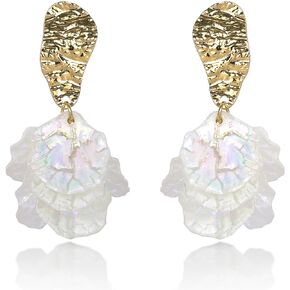 Flower Earrings for Women Large Floral Earrings Bohemian Handmade Petal Dangle Drop Earrings for Women Girls