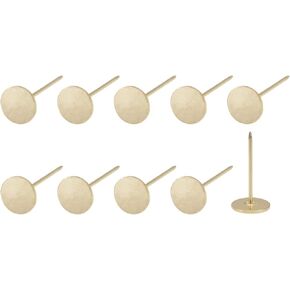 METALLIXITY Upholstery Nail Tacks (16x20x1.4mm) 40Pcs, Iron Flat Head Push Pins - for House Construction, Home Kitchen Furniture, Bronze Tone