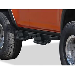 لوحات تشغيل APS Drop Steps متوافقة مع Toyota 4Runner 2010-2013 SR5 & 10-24 Limited & 19-24 Nightshade Edition قضبان جانبية من الفولاذ المقاوم للصدأ