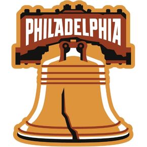 Philadelphia Sticker - Weatherproof Vinyl Liberty Bell Souvenir - Pennsylvania Decal
