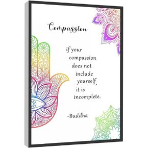 RCVTVPV Desiderata Poem Wall Art,Inspirational Desiderata Poster By Max Ehrmann Canvas Wall Art For Home Office Framed Ready to Hang 8"x12"