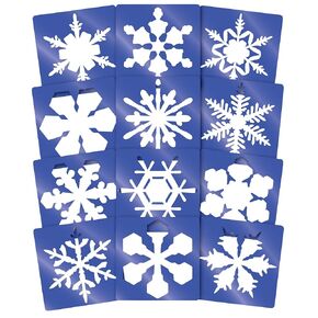 Roylco 1434845 Super Snowflake Stencil, 8" Size