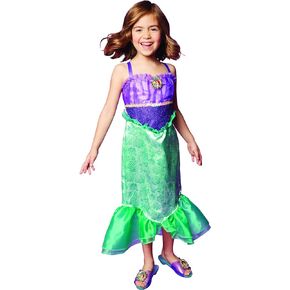 Disney Princess Ariel Dress Costume for Girls, Perfect for Party, Halloween Or Pretend Play Dress Up, 4-6X
