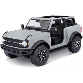 Maisto - 1/18 Scale Model Compatible with Ford Compatible with Bronco Badlands 2021 Die-Cast Scale Model Replica Miniature(Grey)
