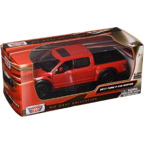 Motormax 79344RD 1: 27 W/B - 2017 Ford F-150 Raptor, Red