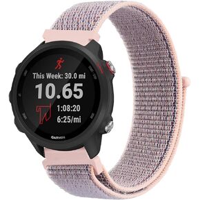 Meliya for Garmin Forerunner 245 Band Forerunner 55 Band، شريط بديل من النايلون 20 مم لـ Forerunner 165 645 / Galaxy Watch 6 5 4 / Vivoactive 3 Vivoactive 5 / Venu Sq Music Band