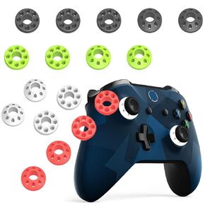 Precision Rings Aim Assist Motion Target Control Controller Rings for PS5, PS4, Xbox Series X/S, Xbox One X/S, Xbox 360,Lenovo, Switch Pro Xbox Core,Xbox Elite 2 Core Controller Silicone Soft.17pcs
