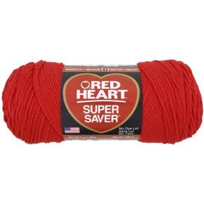 Red Heart Yarn Super Saver 3945 Hot Red 7 oz