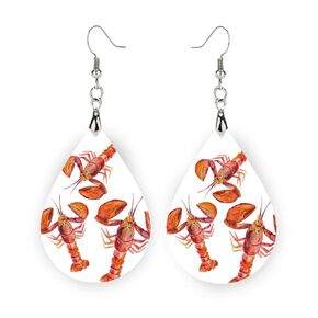Crawfish Boil Earrings for Women Crawfish Party Accessories
