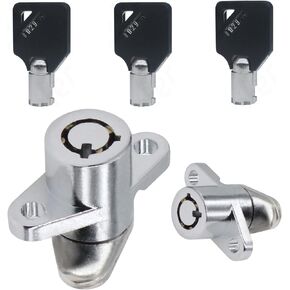 3 Keys Saddlebag Lock Set Hard Saddle Bag Hardware Compatible for Harley Davidson Touring Street Glide Electra Glide Road Glide Road King 1993-2013
