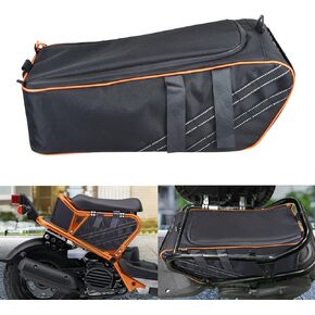 Goldfire Ruckus Accessories,1680D Water & Tear-Resistant Motorcycle Ruckus Bag Under Seat Storage Bag Storage Bin Container Compatible with All Ruckus Scooter Model Years (Red Piping)