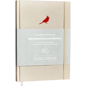Grief Journal with Prompts. Memorial Gifts. In Memory of Loved One, Sympathy for Loss, Red Cardinal, In Remembrance, Condolence, Bereavement Gifts. Guided Journal (5.8 x 8.2 in, 192 Pages)