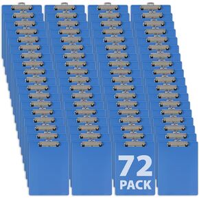 Officemate Plastic Clipboard, Letter Size, Arctic Blue (83048) (Pack of 72)