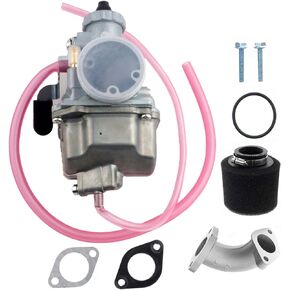 VM22 Carburetor for Mikuni Intake Pipe Performance Predator 212cc SSR 110cc 125cc 140cc 196cc CT200U Lifan YX Zongshen KT196 Pit Dirt Bike Mini Bike With 38mm Air Filter Mainfold Kit