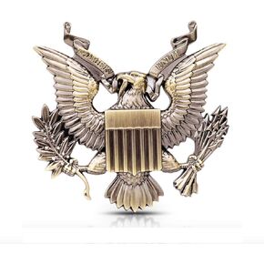 United States Military US Army Metal Car Emblem Sticker Decal (Bronze)
