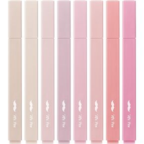 Mr. Pen- Aesthetic Highlighters, 8 pcs, Chisel Tip, Vintage Colors, No Bleed Bible Highlighter Pastel, Highlighters Assorted Colors, Pastel Highlighter Set, Cute Highlighters