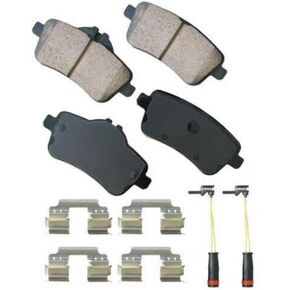 Akebono Brakes - Brake Pad Set - Superior initial effectiveness with no required break-in period, 1 Year limit warranty (EUR1630A), GREY