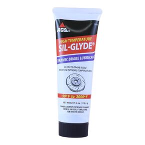 AGS Company Cerami-Glyde Silicone Brake Lubricant, Tube, 4 oz, High Temperature Resilence, Safe for All Brake Assembly Parts, Advanced Formula for Noise Reduction