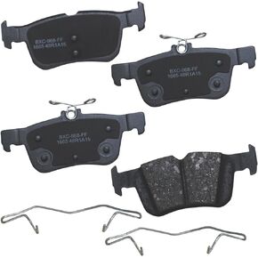 Bendix SBC1665 Premium Brake Pad Set for Ford Fusion 2016-2013, Lincoln MKC 2017-2015, MKZ 2016-2013-(REAR)