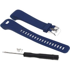SING F LTD Watch Strap Sports Band Bracelet Wrist Straps Blue Embossing Replacement Compatible with GARMIN Vivosmart HR+ Approach X10/X40 Fitness Watch