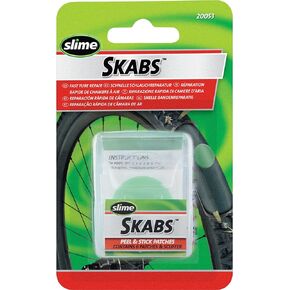 Slime 20053 Bike Skabs Patch Kit, for Bike Tube Puncture Repair, Contains 6 Patches and a Metal scuffer