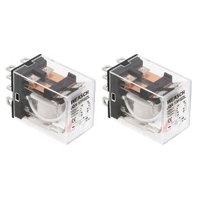 قطعتان من مرحل الطاقة الكهرومغناطيسية، JQX-13FL 2Z، ملف تيار متردد 110 فولت، DPDT، 10 أمبير 8 سنون، مع ضوء مؤشر LED (2) in Kuwait