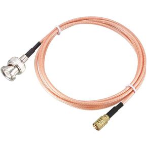 DHT Electronics RF coaxial Coax Cable Assembly BNC Male to SMB Female 48''