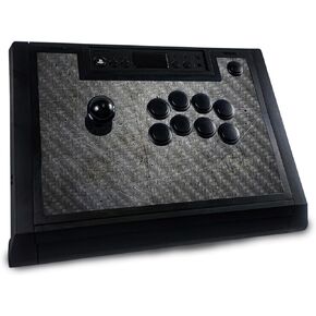 Carbon Fiber Gaming Skin Compatible with Hori Fighting Stick Alpha (PS5, PS4, PC) - American Flag - Premium 3M Vinyl Protective Wrap Decal Cover - Easy to Apply | Crafted in The USA by MightySkins