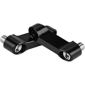 Rearview Side Mirror Adapter,10mm& 8mm Motorcycle Mirror Mount Risers Extenders Adapter for Motorcycle,Cruisers,Scooters,Sportbikes