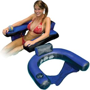 Swimline Nylon Covered U-Seat Swimming Pool Float, 2-Pack