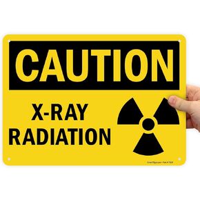 SmartSign “Caution - X-Ray Radiation" Sign | 10" x 14" Plastic
