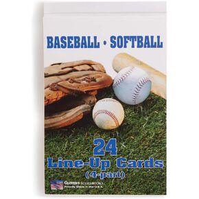 BSN Sports Baseball/Softball Line-up Card Booklet
