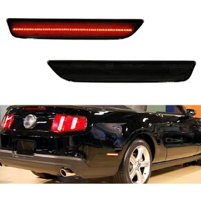 For 2010 2011 2012 2013 2014 Ford Mustang Front Rear Bumper Side Marker Lights Amber & Red Led Lights 4 pcs