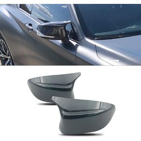 Door Rearview Mirror Cover Caps Fit for Infiniti Q50 Sedan 2014-2020 Q60 Q70 QX30 QX50 2015-2020 Left and Right Door Mirror Caps Cover (Carbon Fiber Style)