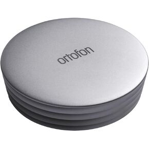 Ortofon Record Stabilizer Weight with Protective Felt Pad - 240g Aluminum Weight for Vinyl Playback - Stylish Matte Finish and Textured Wavegrip (Black)