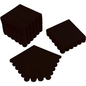 100 عبوة من مناديل الكوكتيل مكونة من طبقتين من مناديل الحلوى ذات حواف صدفية مطوية مقاس 12.7 × 12.7 سم للاستعمال مرة واحدة للعشاء وحفلات الزفاف وأعياد الميلاد وحفلات استقبال الذكرى السنوية (وردي) in Kuwait