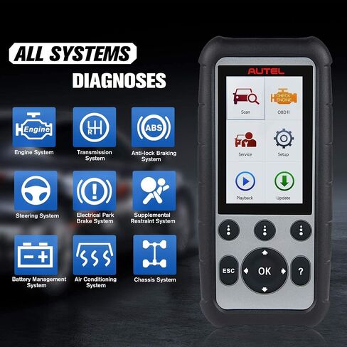 Autel MaxiDiag MD806 PRO OBD2 Scanner: Full Systems Diagnostic Scan Tool w/Live Data Oil Reset BMS SAS Throttle A/F EPB D-P.F, AutoScan, Up of MD808 MD806 MD805 MD802, Free Update, Data Print in Saudi Arabia
