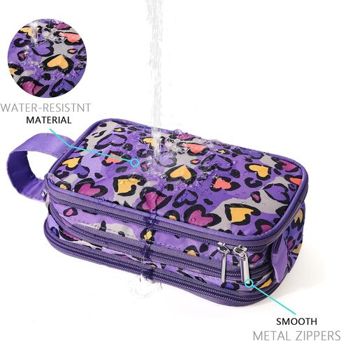 Dinosaur Kids Toiletry Bag for Boys, Travel Toiletry Bag for Little Young Boys Waterproof Hanging Wash Bag Toddler Traveling Toiletries, Black in Saudi Arabia