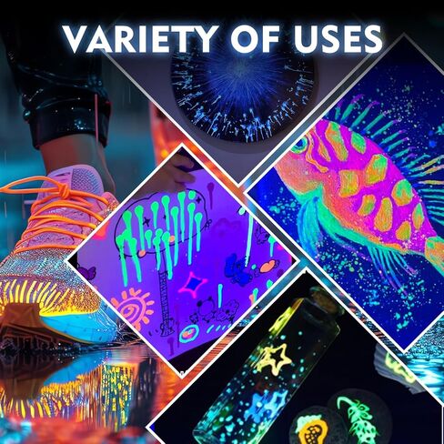 Leather Paint Set, 7 Neon Colors Acrylic Leather Paint for Shoes | Leather Accessories | Premium Shoe Paint Kit for Sneakers | Bags | Purses | Waterproof, Flexible, Long-Lasting Sneaker Paint Kits in Saudi Arabia