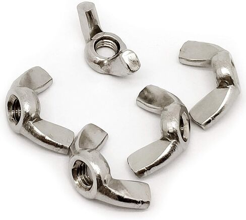 50pcs M4-0.7mm Stainless Steel Wing Nuts Hand Twist Tighten Ear Wing Nut Threaded Thumb Butterfly Claw Nuts in Saudi Arabia
